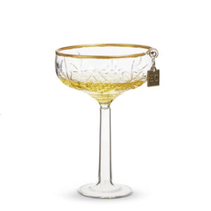 EC 4.5" Elegant Coupe Champagne Ornament