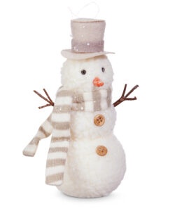 7" Whimsical Snowman Ornament