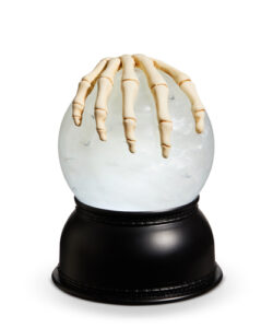 5.25" Creepy Bones Lighted Swirling Bat Globe