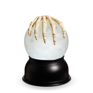 5.25" Creepy Bones Lighted Swirling Bat Globe