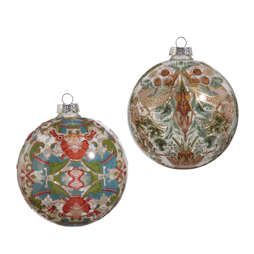 5" William Morris Ball Ornament