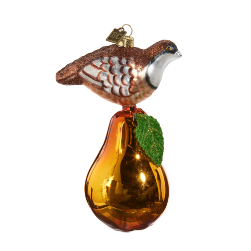 EC 6" Partridge and Pear Ornament