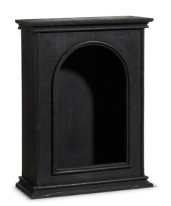 16" Black Curio Mini Cabinet