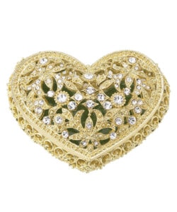 OLIVIA RIEGEL Gold Luxembourg Heart Box
