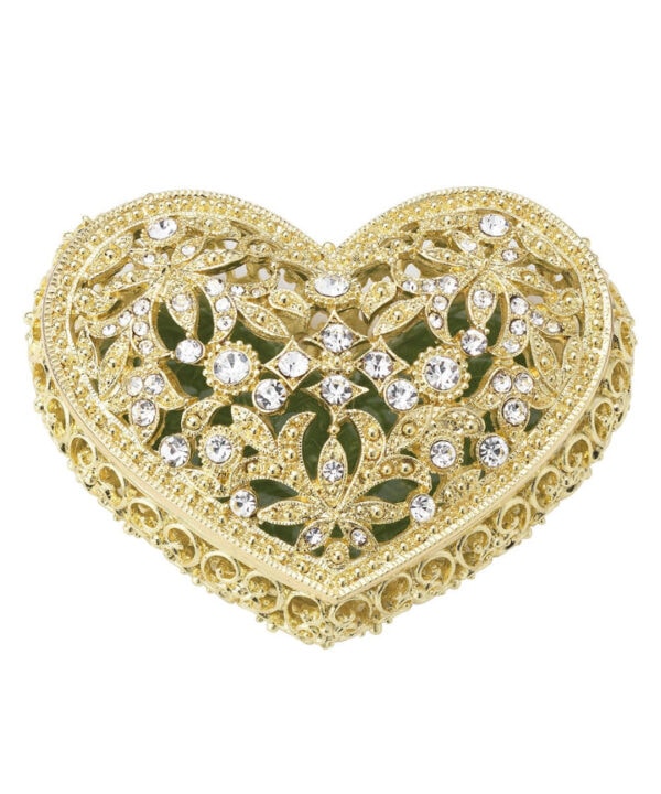 OLIVIA RIEGEL Gold Luxembourg Heart Box