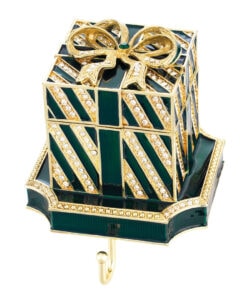 OLIVIA RIEGEL Green Gift Box Stocking Holder