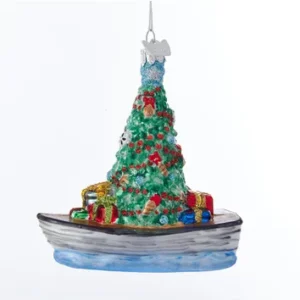 Ng Boat with Tree Ornament