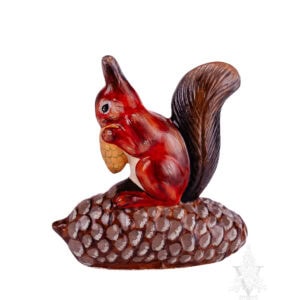 Squirrel on Pinecone