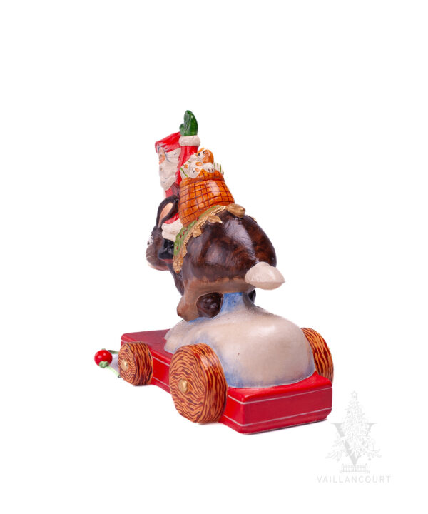 Santa on Rabbit Pull Toy