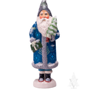 Blue Santa with Tree