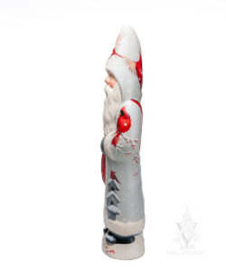 Snowy Cardinal Birdhouse Santa