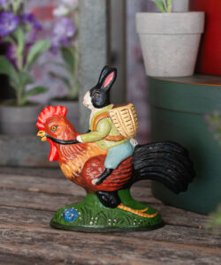 Spring Rabbit on Rooster