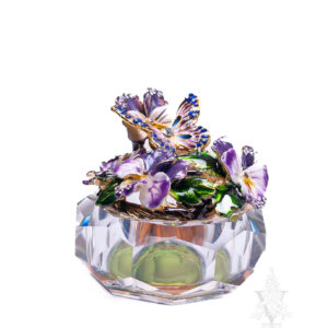 Glass Box Butterfly/Pansy