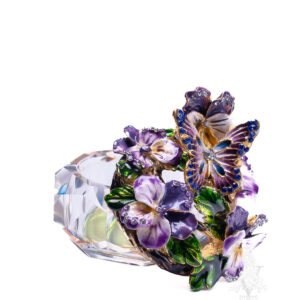 Glass Box Butterfly/Pansy