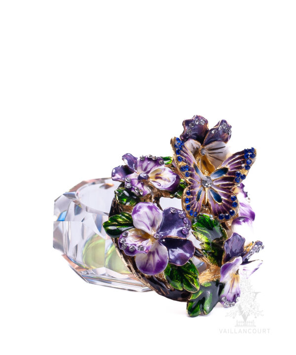 Glass Box Butterfly/Pansy