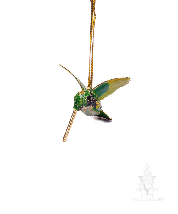 Mini Hummingbird Ornament Dark Green