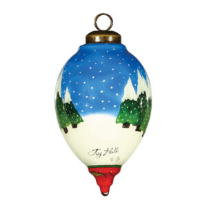 Skating Santa Ornament