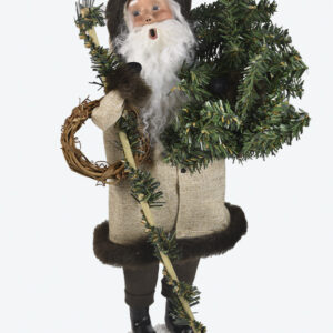 Rustic Santa Holding Tree Byers