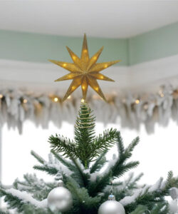 Tree Topper Gold Glitter Star