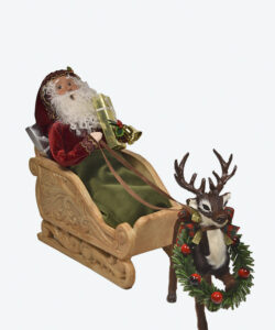 Byers S.C In Sleigh with Reindeer