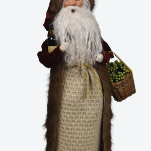 Byers Wine Santa with Basket Of Grapes 2025