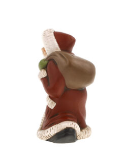 Small Santa With Lantern Red