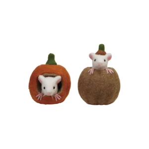 Felt Pumpkin with Mouse Assorted