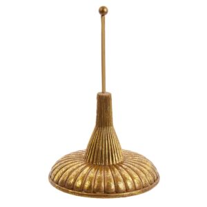 Finial Holder Resin Gold