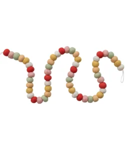 Felt Ball Garland Multi Color