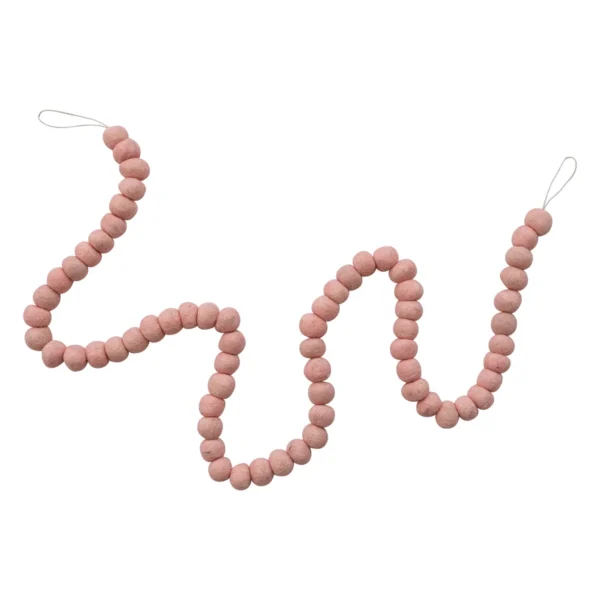 Felt Ball Garland Pink
