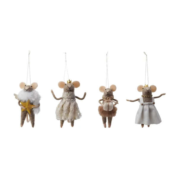 Felt Mouse Ornamentin Party Clothes
