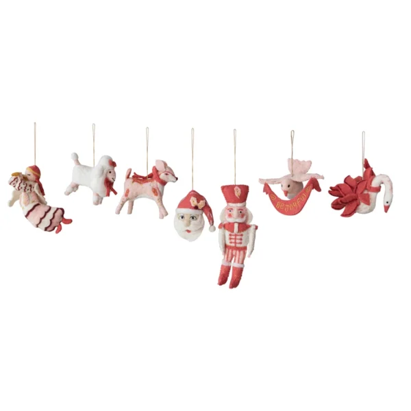 Felt Poodle Ornament