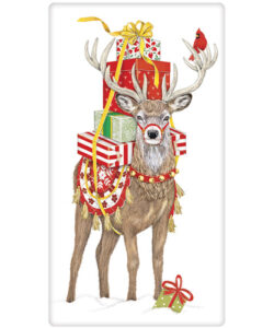 Present Deer Bagged Towel