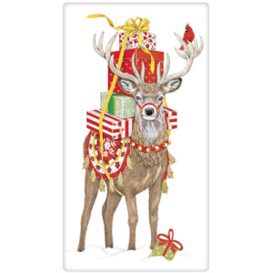 Present Deer Bagged Towel