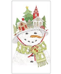 Paper Hat Snowman Bagged Towel