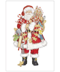 Gingerbread Santa Bagged Towel