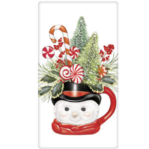 Snowman Mug Bagged Towel