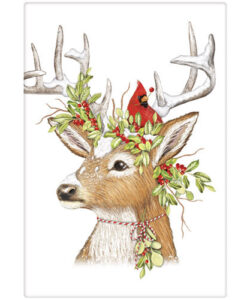 Cardinal Deer Bagged Towel