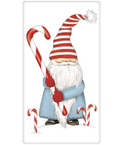 Candy Cane Gnome Bagged Towel