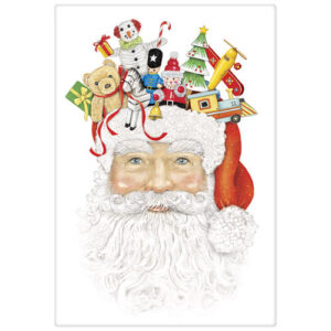 Santa Toy Hat Bagged Towel