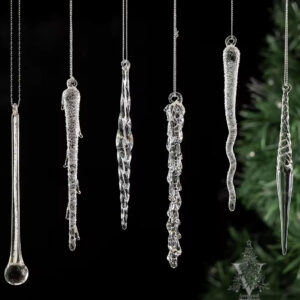 Individual Hand Blown Icicle Pendants (Assorted)