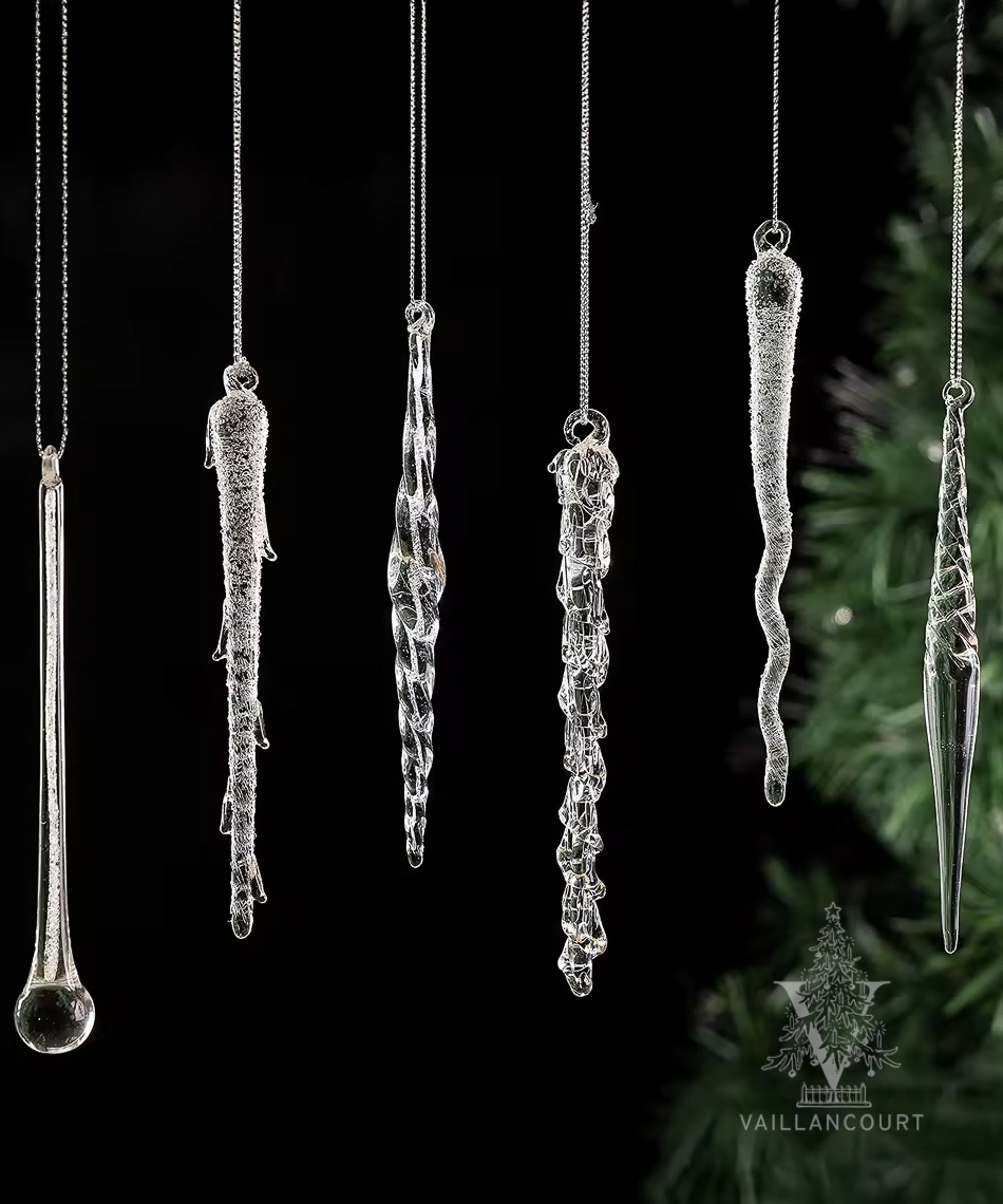 Individual Hand Blown Icicle Pendants (Assorted)