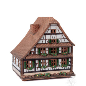 Keramik Red Tudor with Flowers