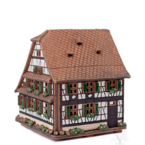 Keramik Red Tudor with Flowers