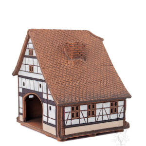 Keramik Red Tudor with Flowers