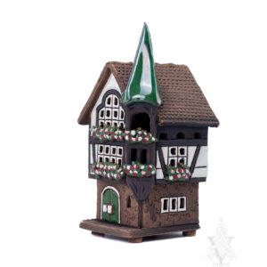 Keramik Half Timer with Flowers