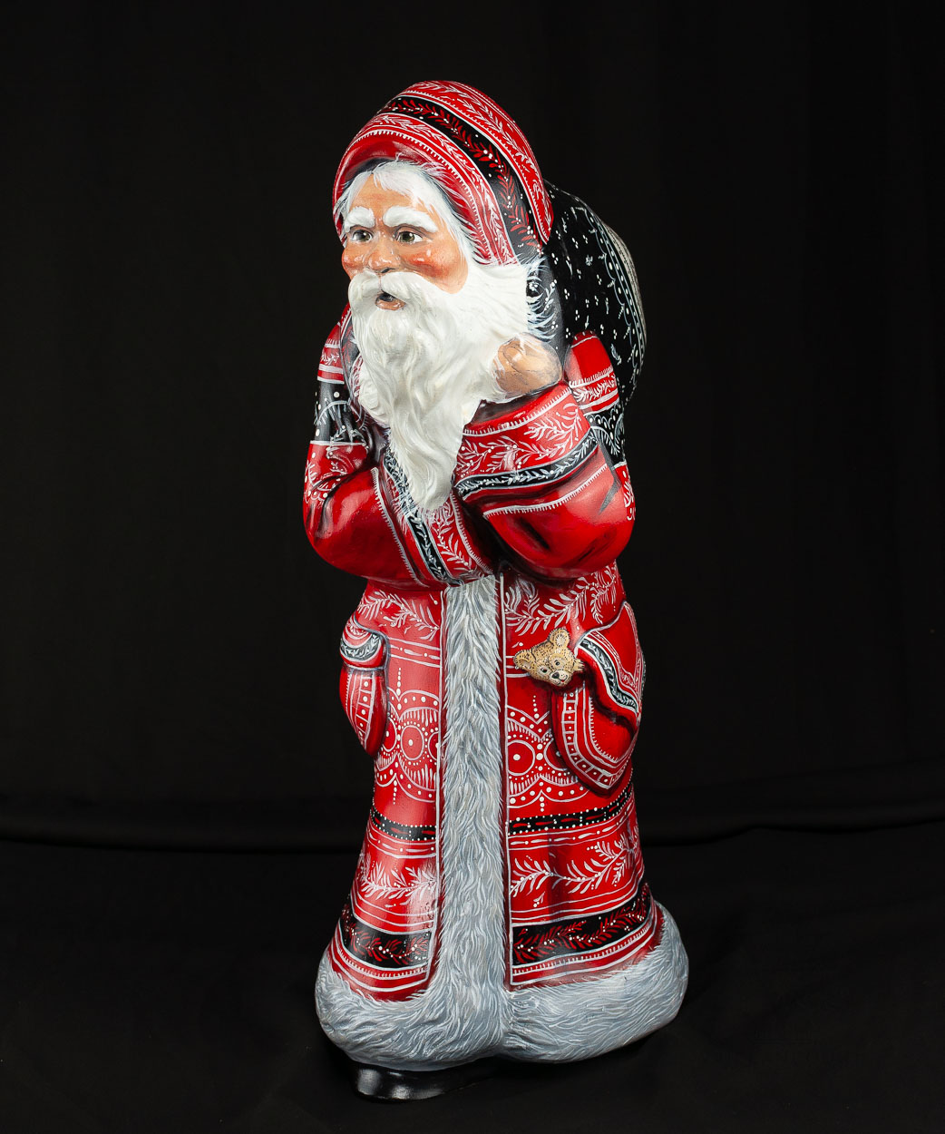 JCV Original, Hunched Gingerbread Santa (One of a Kind)