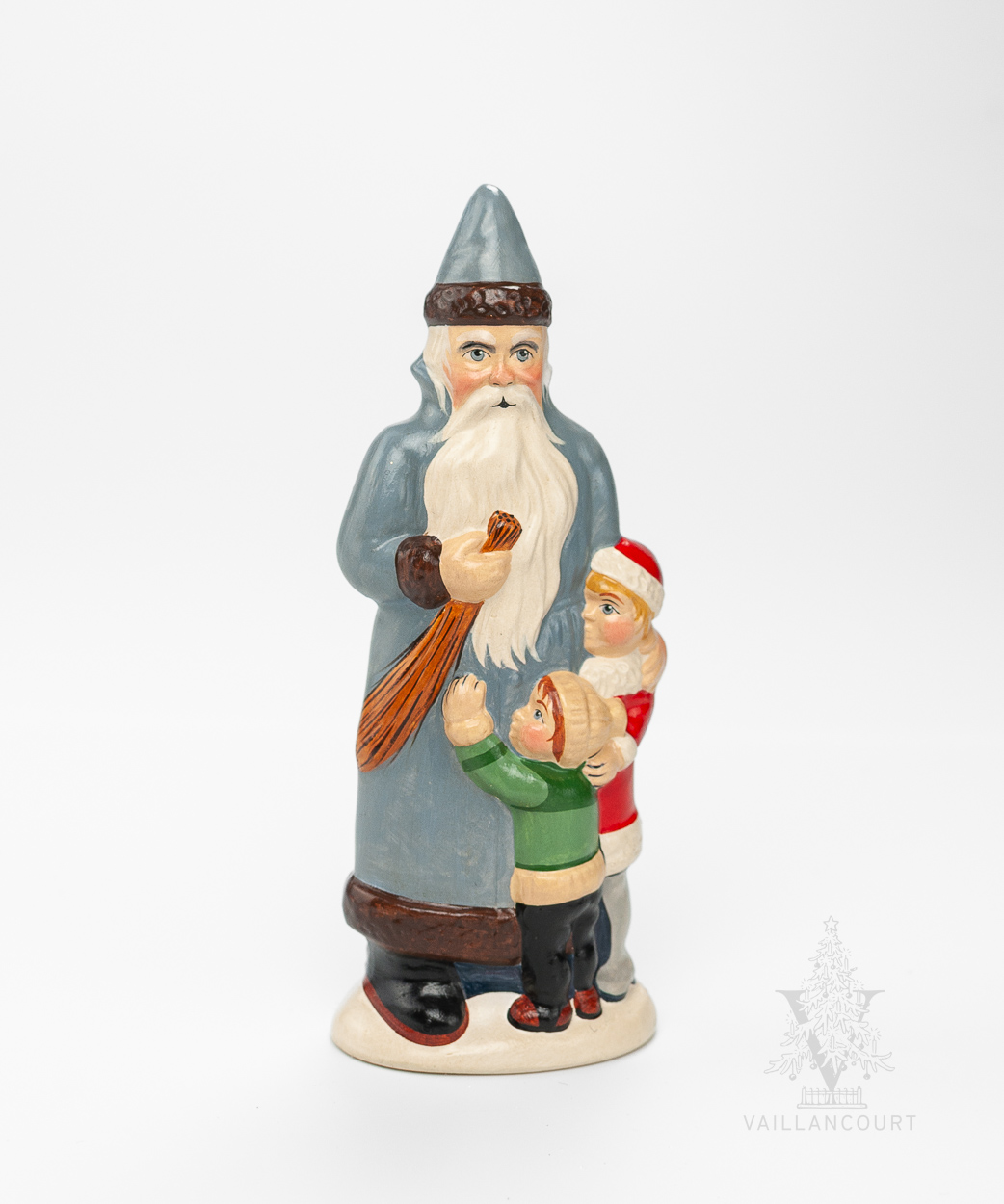 Father Christmas with Two Children