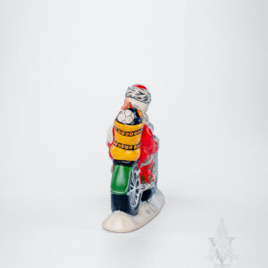 Santa on Chromed Motorcycle