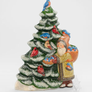 Santa With Tree of Birds